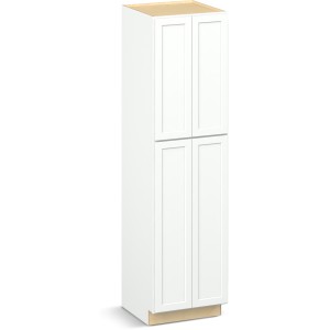 Reliabilt Parkstone II Reliabilt Parkstone II Brilliant White Tall Cabinet, 24-in x 90-in - 641125 | Lowe's Pro Supply